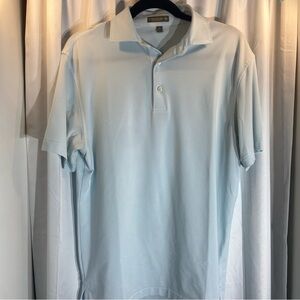 Men’s Small Peter Millar Summer Comfort White/aqua Color